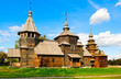 the wooden church of Ressurection and church of Transfiguration the wooden church of Ressurection and church of Transfiguration