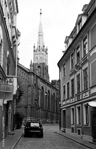 Photo: street in Riga, Latvia street in Riga, Latvia