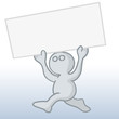 dummy mit plakat dummy mit plakat