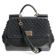 luxury black female bag isolated on white