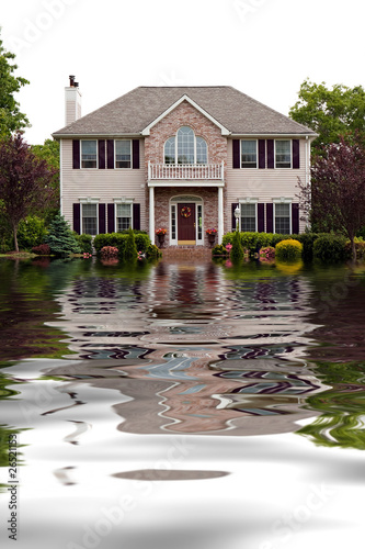 Photo: Flood Damaged Home Flood Damaged Home