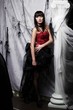 Beautiful vampire, Halloween party