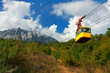Cable car in the mountains