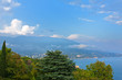Landscape with sea and mountains. View on Yalta (Ukraine)