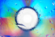 Drops of water on DVD