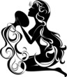 Astrology sign - Aquarius. Vector zodiac Astrology sign - Aquarius. Vector zodiac