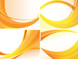 Yellow Abstract Background Set