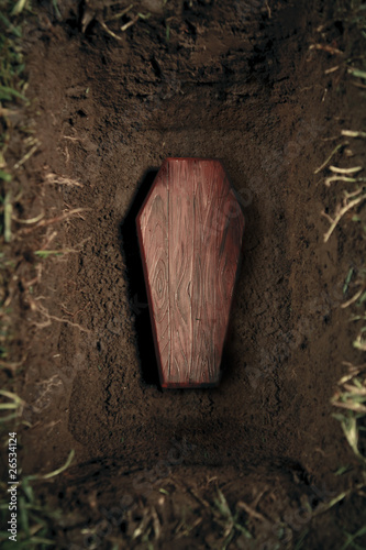 Photo: coffin or tomb at graveyard coffin or tomb at graveyard