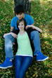 Teenage Couple Resting