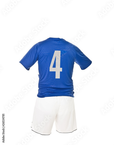 Photo: Football shirt with number 4 Football shirt with number 4
