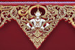 Sculpture of sprite on temple roof