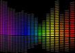 Sound level abstract 3d