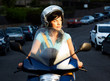 woman on the bike