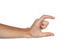 man's hand isolated on white background (size) man's hand isolated on white background (size)