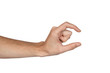 man's hand isolated on white background (size) man's hand isolated on white background (size)