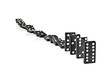 Falling dominoes