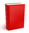 Red book isolated on white . Clean cover Red book isolated on white . Clean cover
