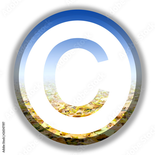 Illustration: copyright symbol copyright symbol