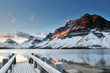 Bow Lake sunrise, Banff National Park Bow Lake sunrise, Banff National Park