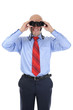 Photo: Businessman looking through binoculars Businessman looking through binoculars