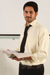 male student in a classroom.