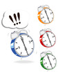 set of varicolored ringing alarm clock set of varicolored ringing alarm clock