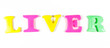 liver written on fridge magnets