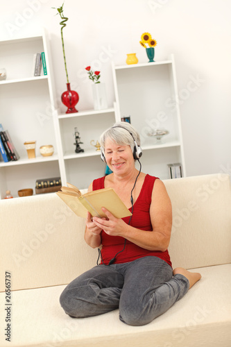 Photo: Senior woman reading Senior woman reading