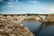 The bridge leading to the island across the sea