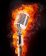Microphone in Fire
