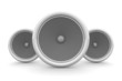 Three Speakers - White Design Three Speakers - White Design