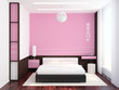 Modern bedroom scene Modern bedroom scene