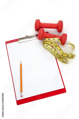 Photo: Exercise training plan Exercise training plan