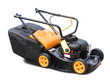 yellow lawn mower