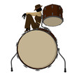 Female Jazz Player Illustration Female Jazz Player Illustration