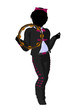 Girl Mariachi Silhouette Illustration