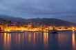 vieux port de bastia la nuit