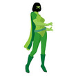 Super Heroine Illustration Silhouette Super Heroine Illustration Silhouette