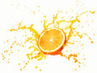 orange juice splash isolated orange juice splash isolated