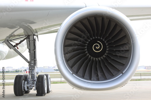 Photo: airplane engine airplane engine