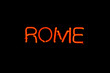 Rome neon sign