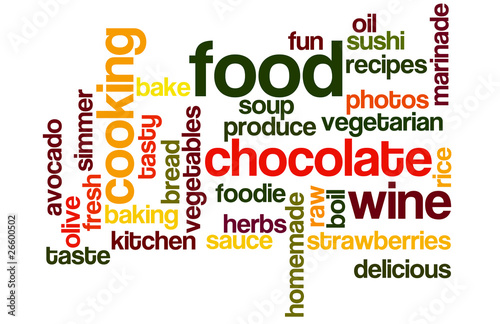 Illustration: Food and Cooking Wordcloud Food and Cooking Wordcloud