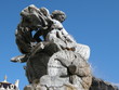 Femme et enfant, fontaine des Terreaux, Lyon - France