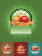 Christmas balls banner set