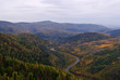 Landscape in Autumn time. Ural mountains. Russia