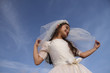 Photo: Girl in holy communion dress Girl in holy communion dress