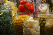 Photo: Jars with various preserved food Jars with various preserved food