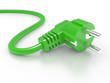 green electric plug green electric plug