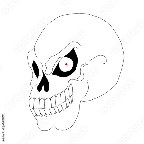 Evil Smiling Skull