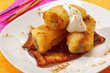 Baked caramelized bananas